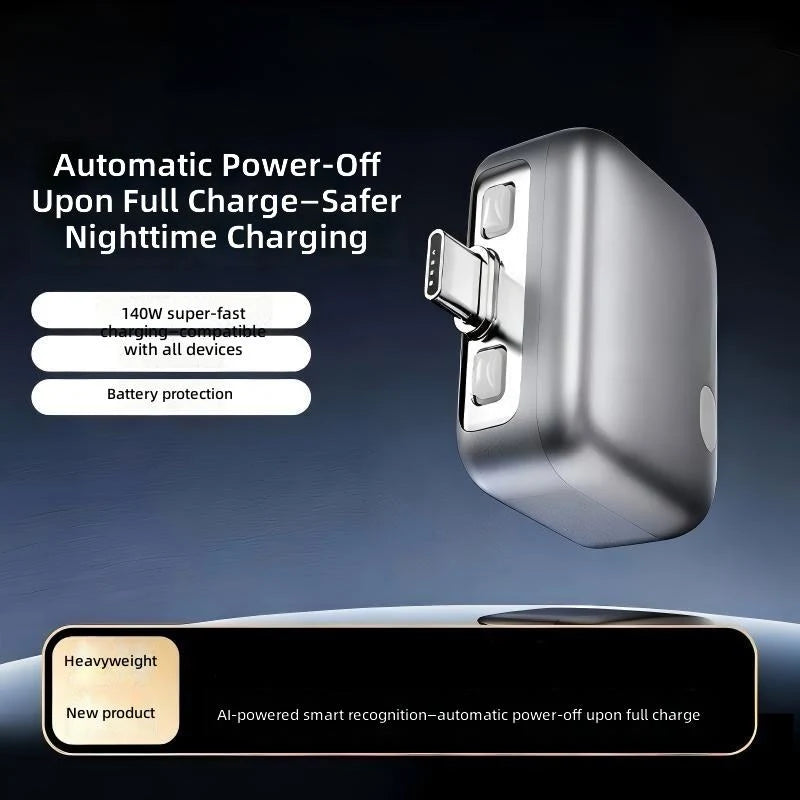 140W USB-C Magnetic Auto-Eject Charging Adapter – Smart Auto-Stop