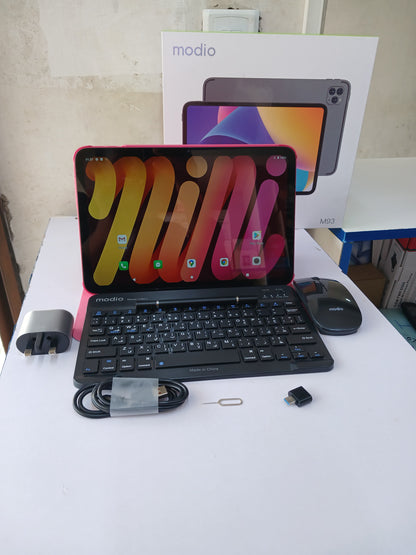 Modio M93 11-Inch Tablet – 12GB RAM, 512GB Storage, Android 15, Dual SIM + Keyboard & Mouse