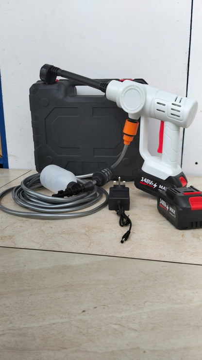 148VF Cordless Pressure Washer with 2 Lithium-Ion Batteries – Car Wash, Animal Washing & Farm Sprayer