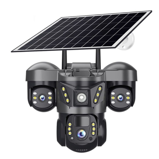 Solar 4G PTZ Security Camera Outdoor – SIM Card CCTV with Night Vision